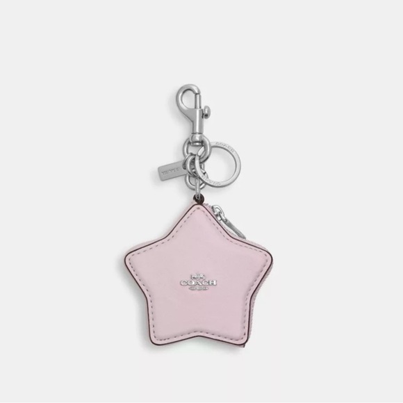 Coach Metallic Pink/Purple Star Bag Charm - Picture 5 of 5